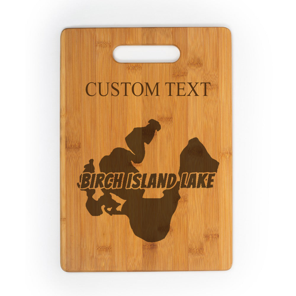 Birch Island Lake Bamboo Cutting Board