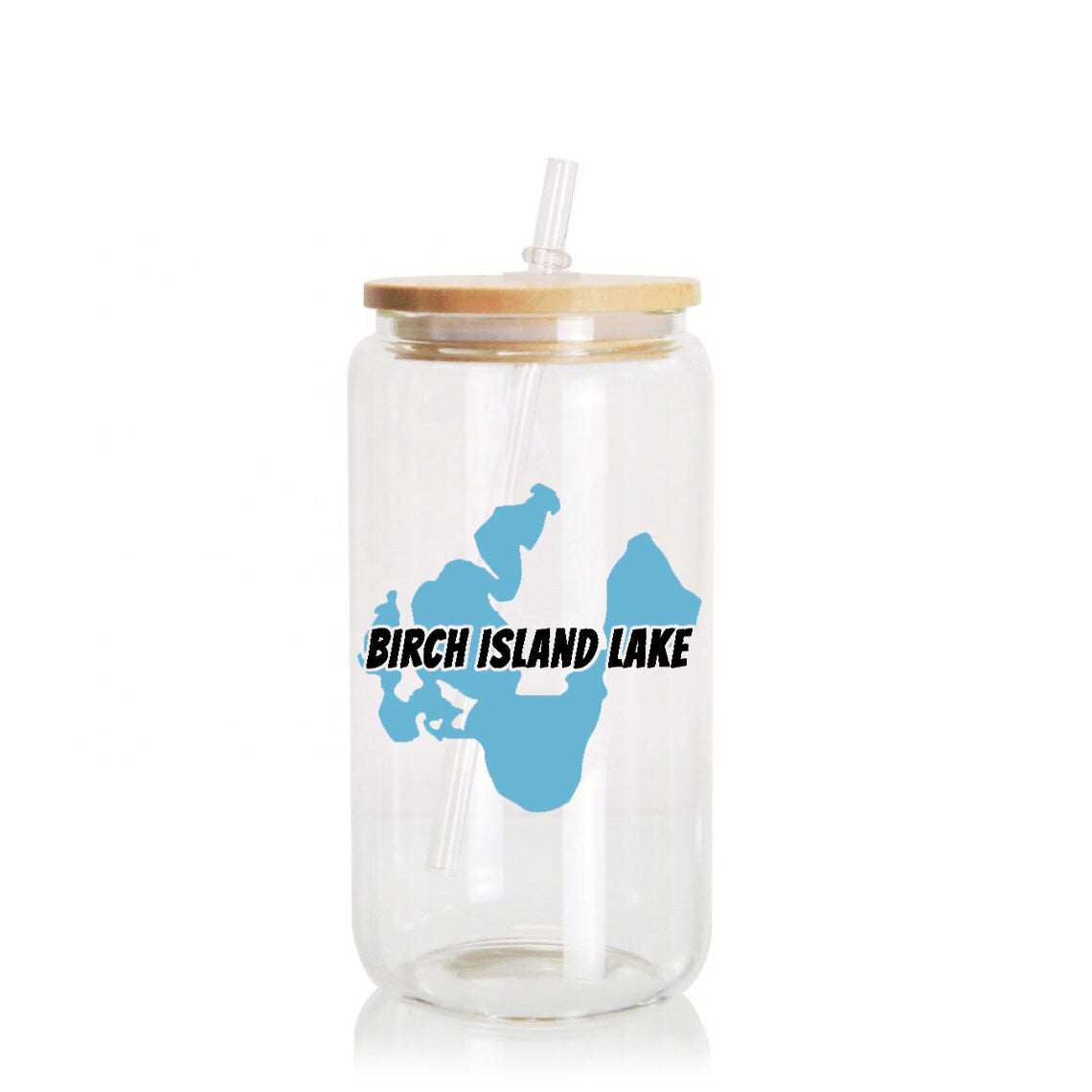 Birch Island Lake Outline Mug or Tumbler