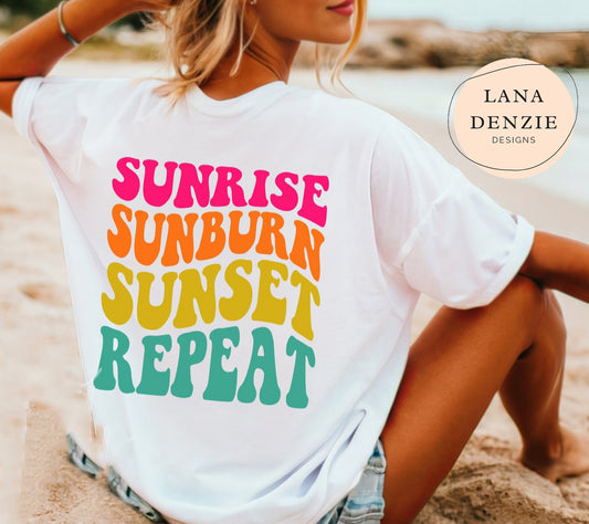 Sunrise Sunburn Retro Wave