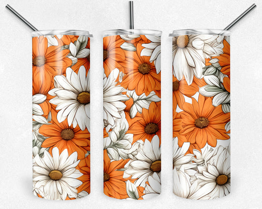 Orange and White Flowers