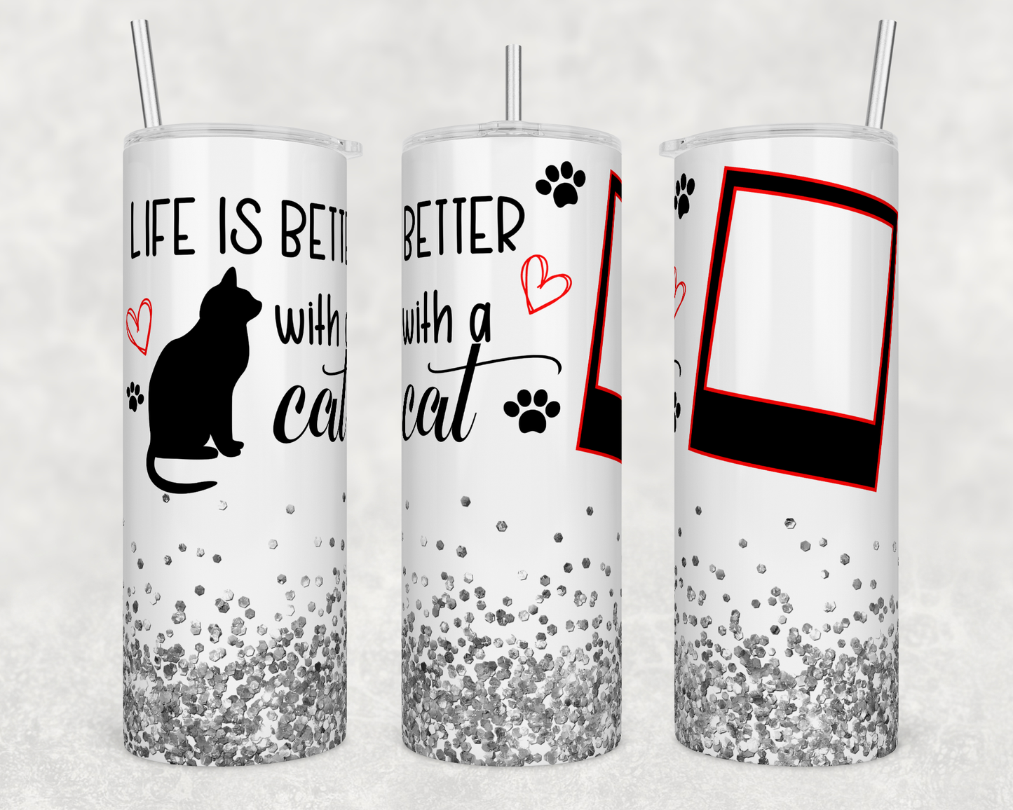 Life is Better with a Dog | Cat ( with custom photo )