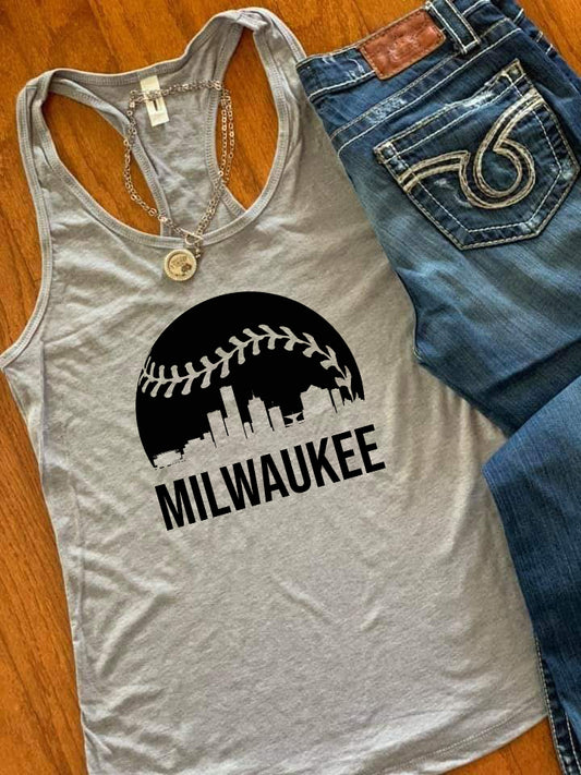 Milwaukee Baseball Skyline