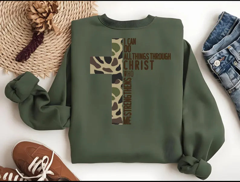 All Things Through Christ Camo