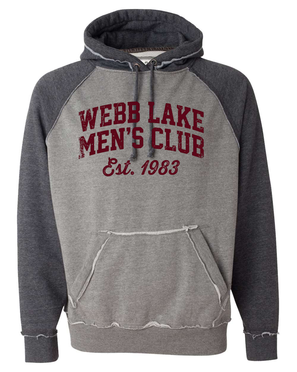 J. America Men's Vintage Heather Hooded Sweatshirt