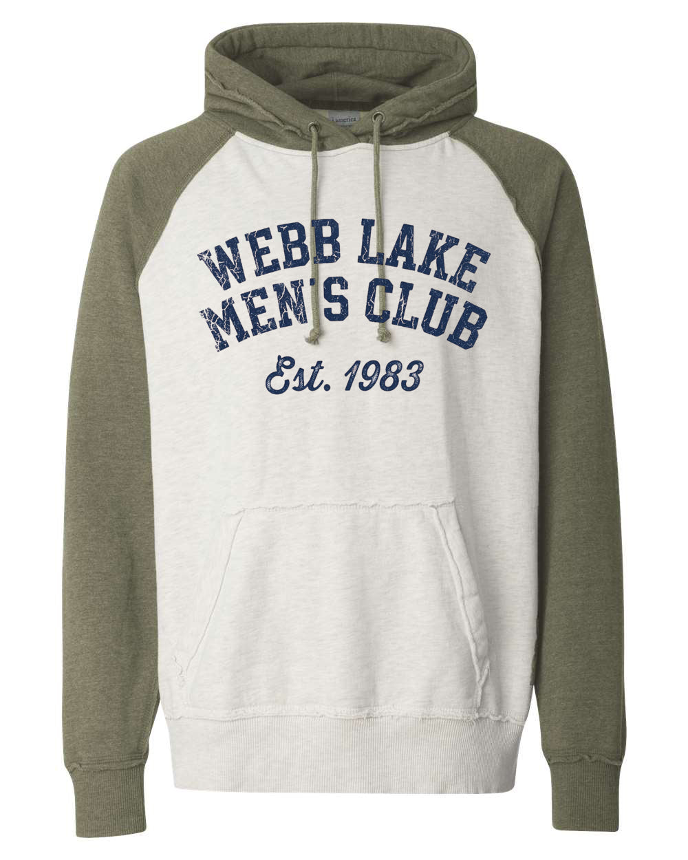 J. America Men's Vintage Heather Hooded Sweatshirt