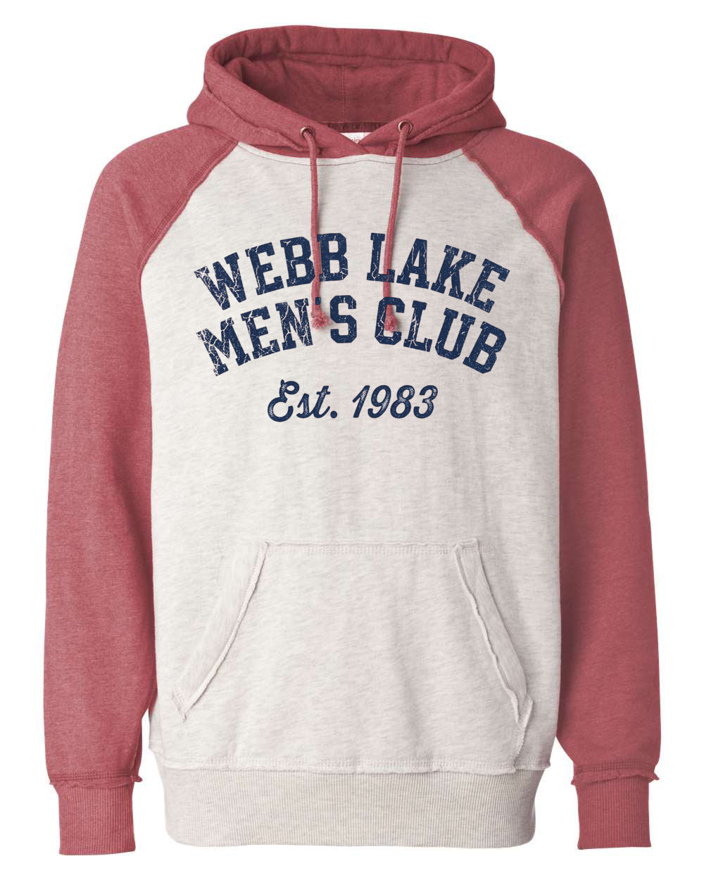 J. America Men's Vintage Heather Hooded Sweatshirt