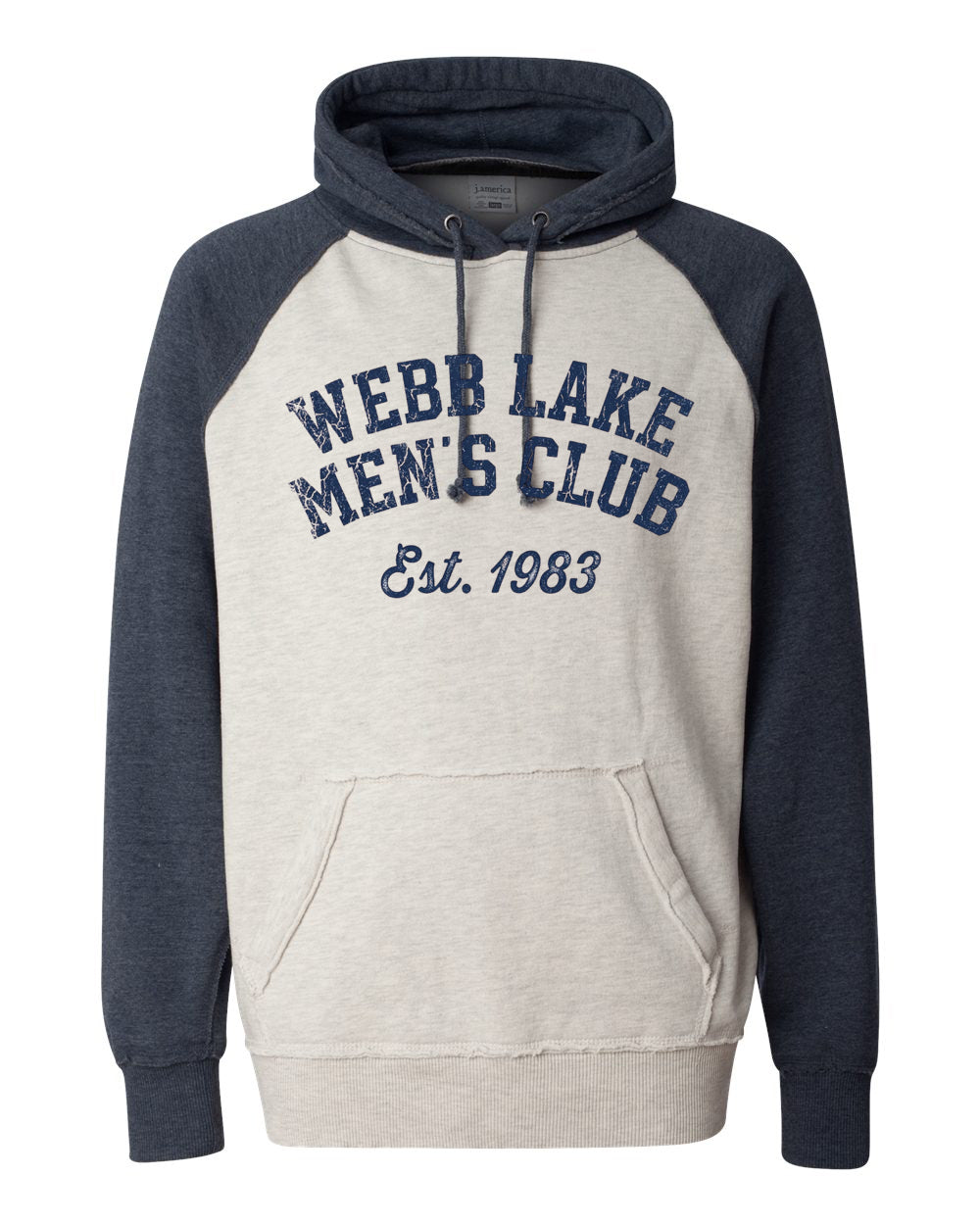 J. America Men's Vintage Heather Hooded Sweatshirt