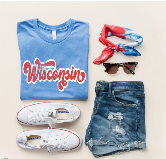 Wisconsin Retro Red