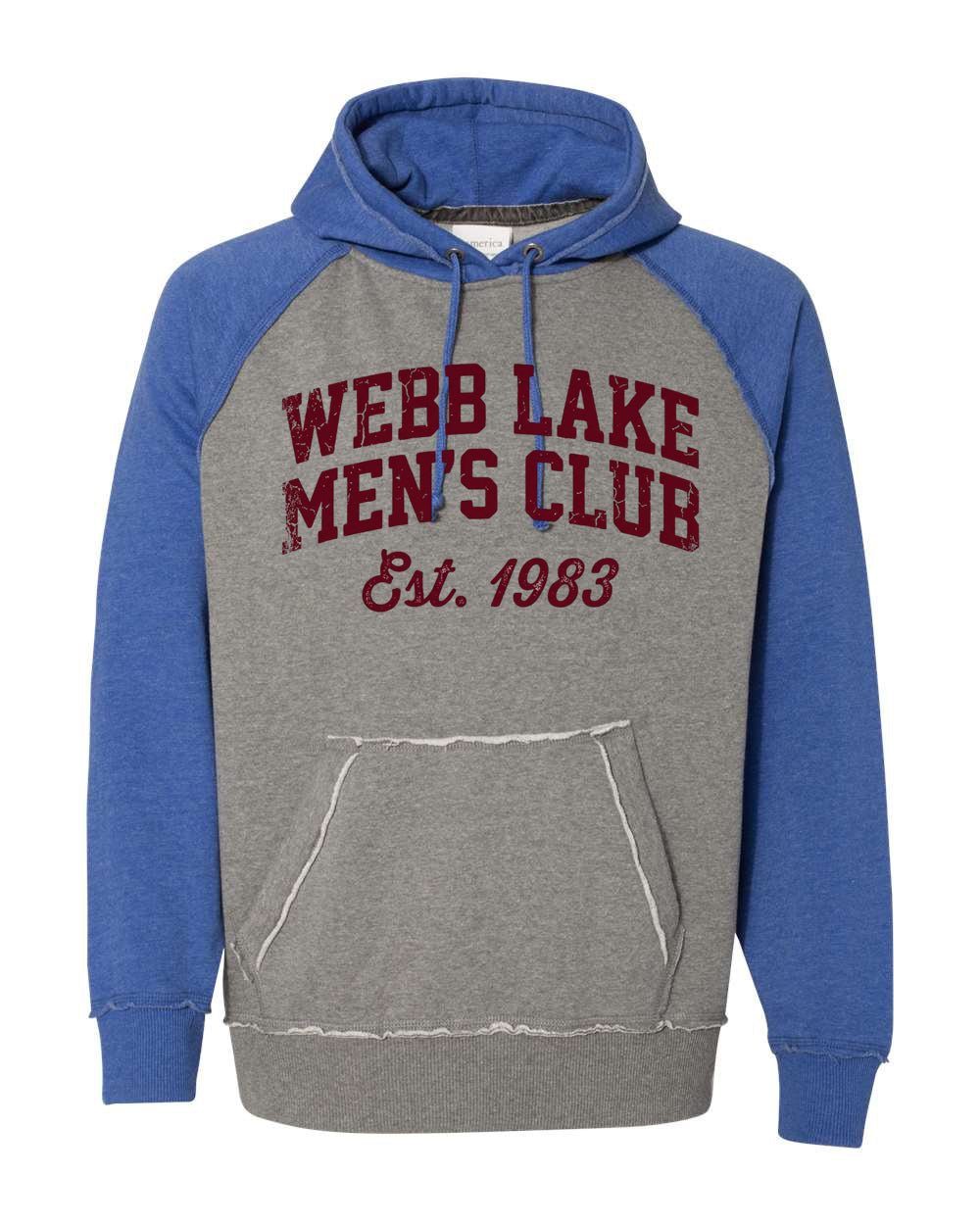 J. America Men's Vintage Heather Hooded Sweatshirt