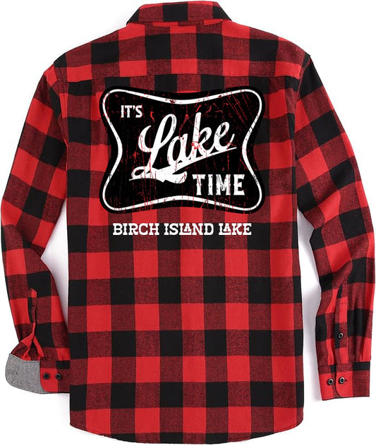 It's Lake Time Buffalo Plaid Flannel