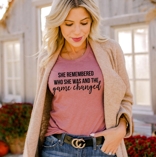 She Remembered Who She Was