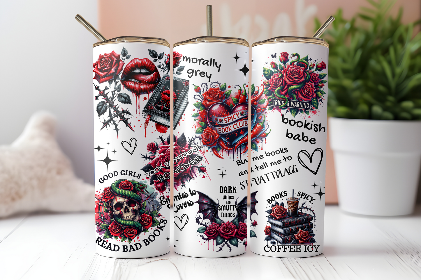 Bookish Spicy Book Club Tumbler STFUATTDLAGG