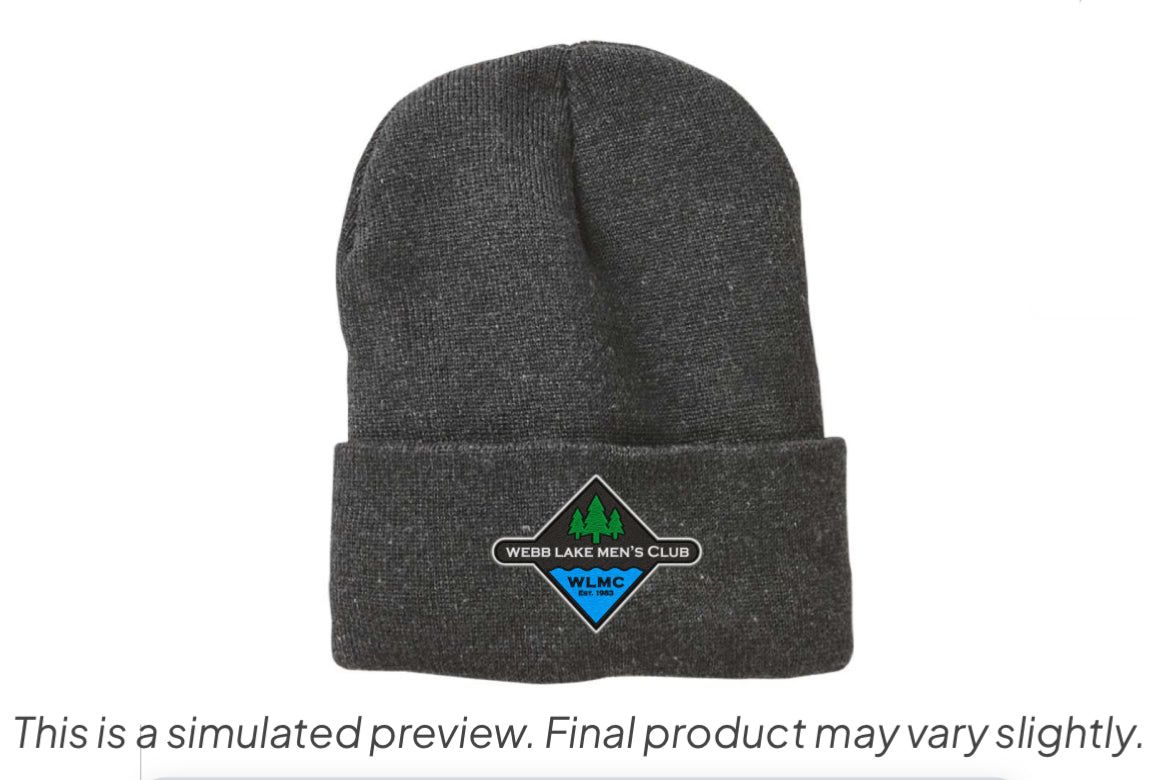 Sportsman Fleece Lined Cuffed Beanie WLMC Embroidered Logo