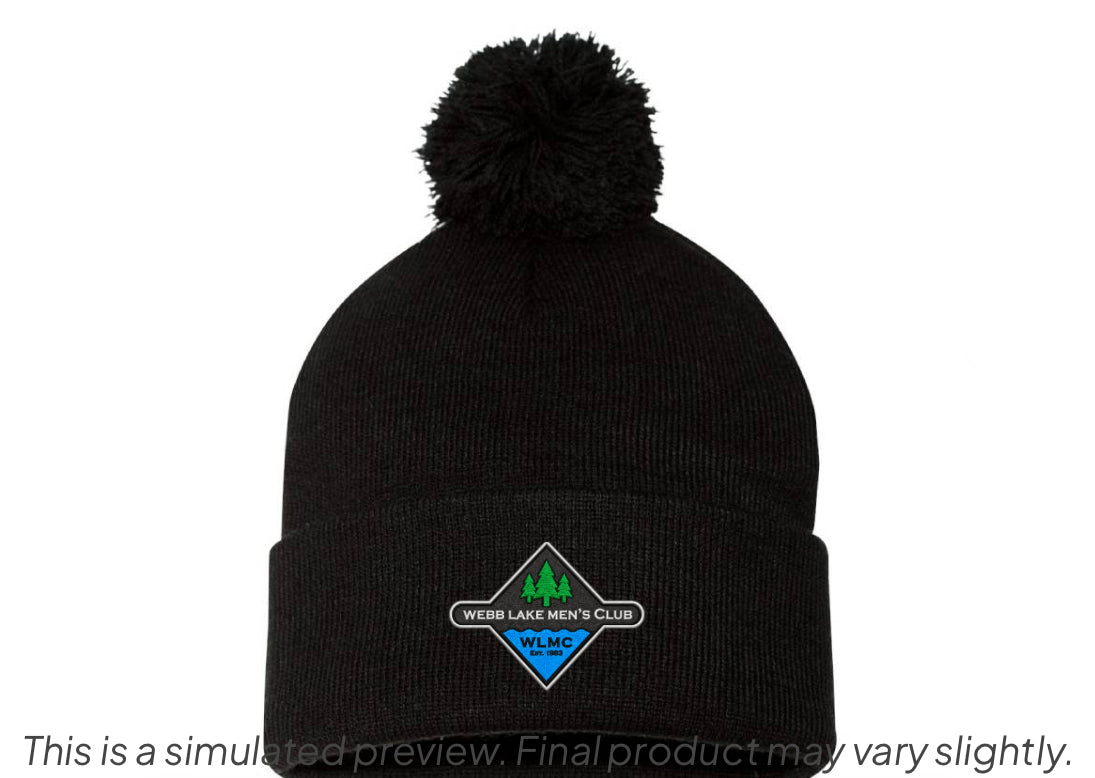 Sportsman 12" Pom-Pom Cuffed Beanie WLMC Embroidered Logo