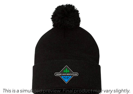 Sportsman 12" Pom-Pom Cuffed Beanie WLMC Embroidered Logo