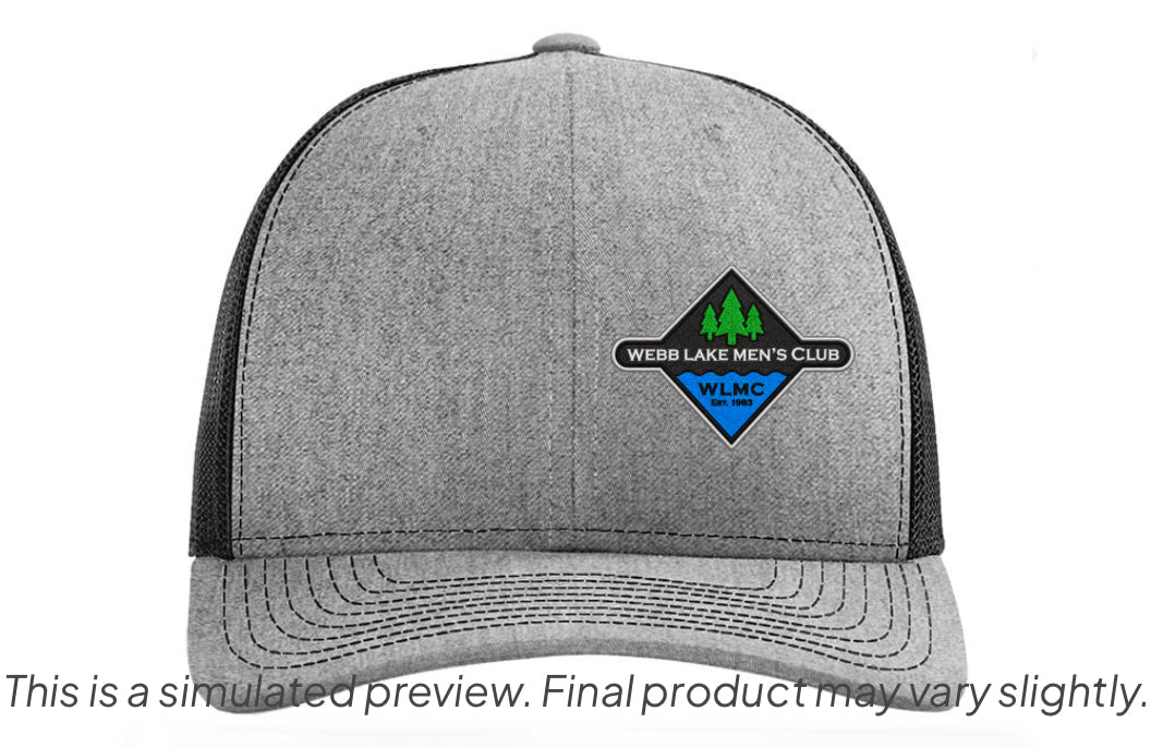 Richardson 112 Hat - Trucker Snapback WLMC Embroidered Logo