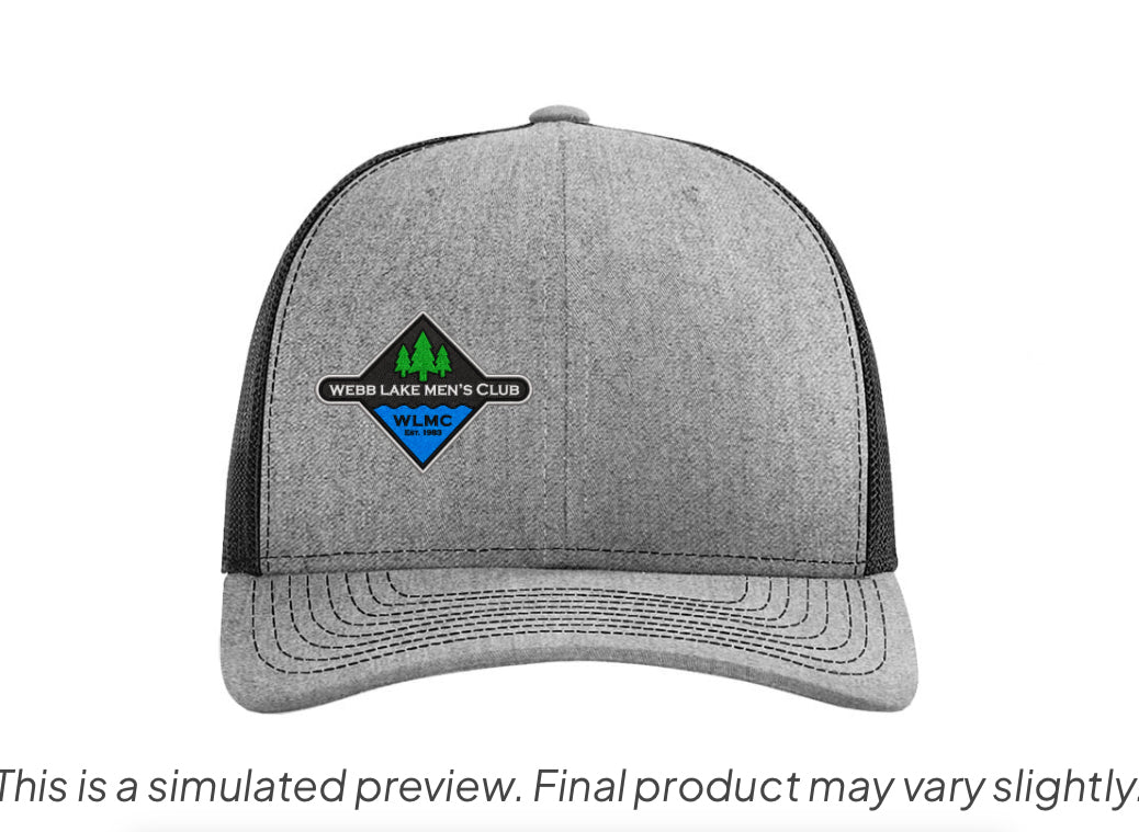 Richardson 112 Hat - Trucker Snapback WLMC Embroidered Logo
