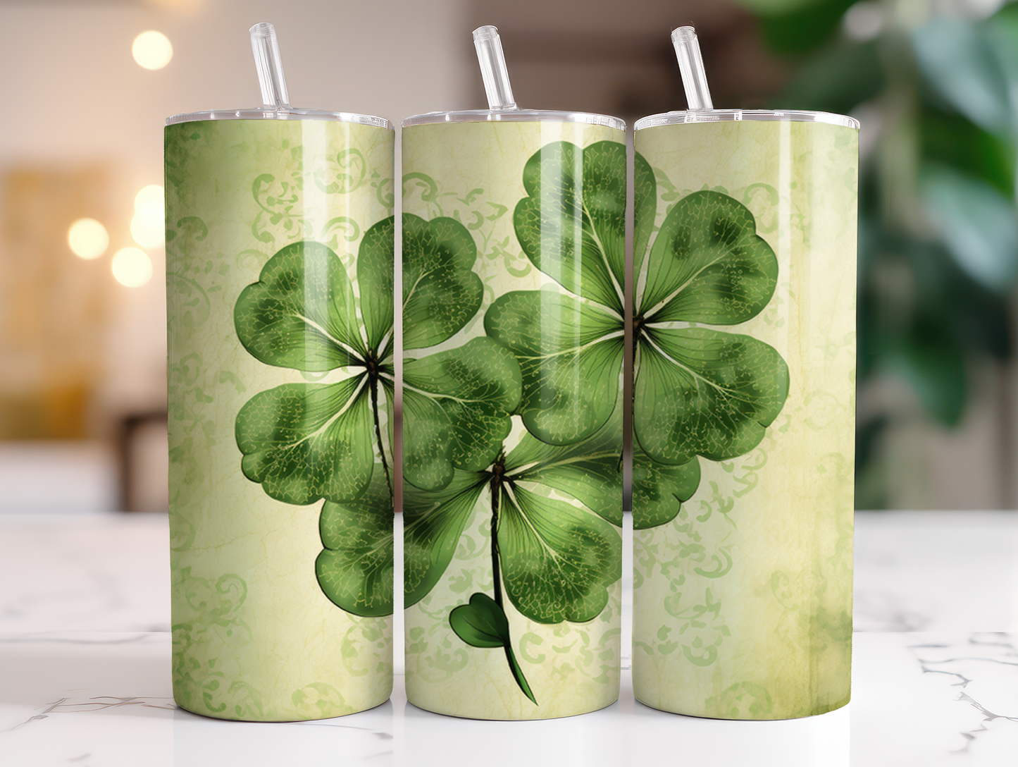 Watercolor Shamrocks