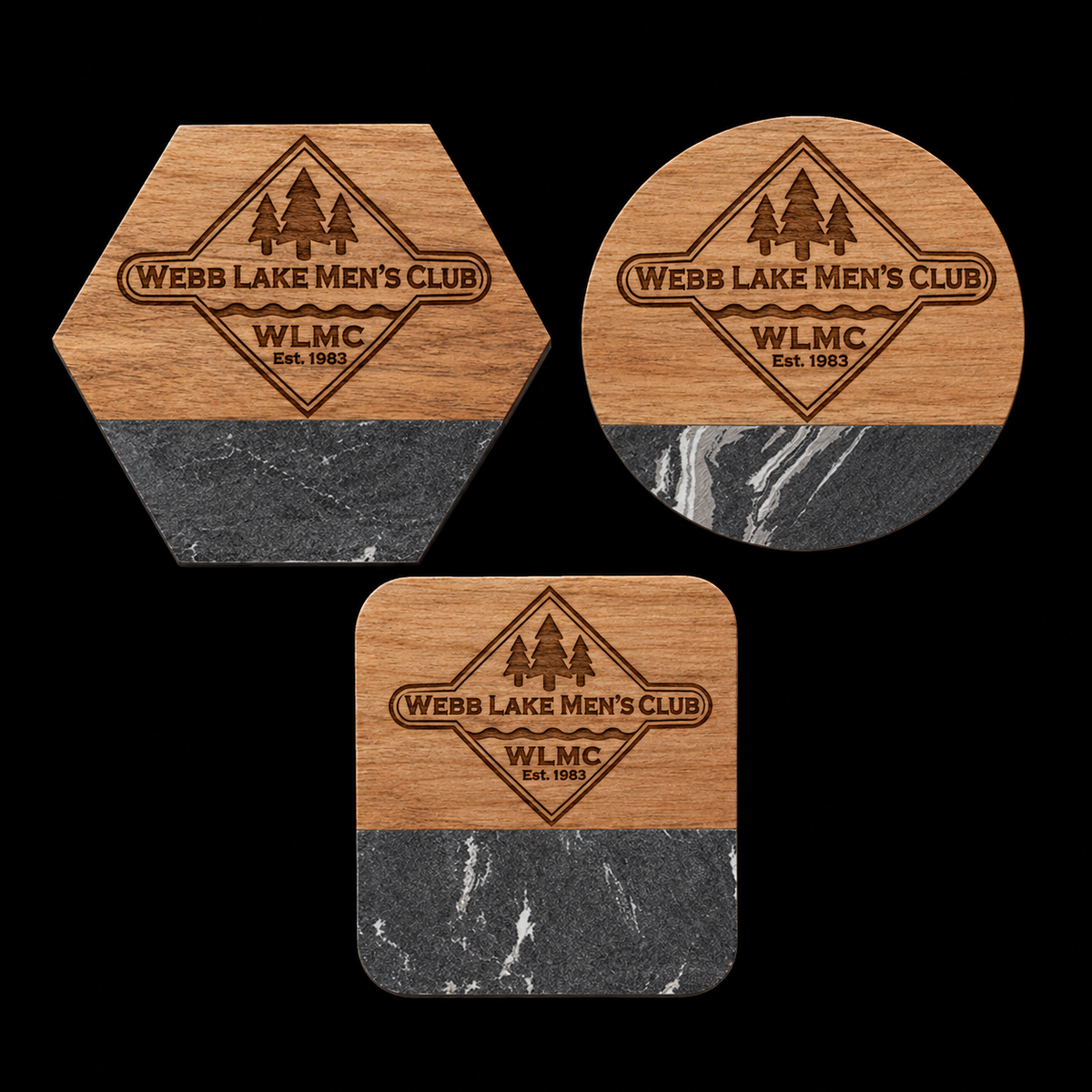 WLMC Engraved Coasters