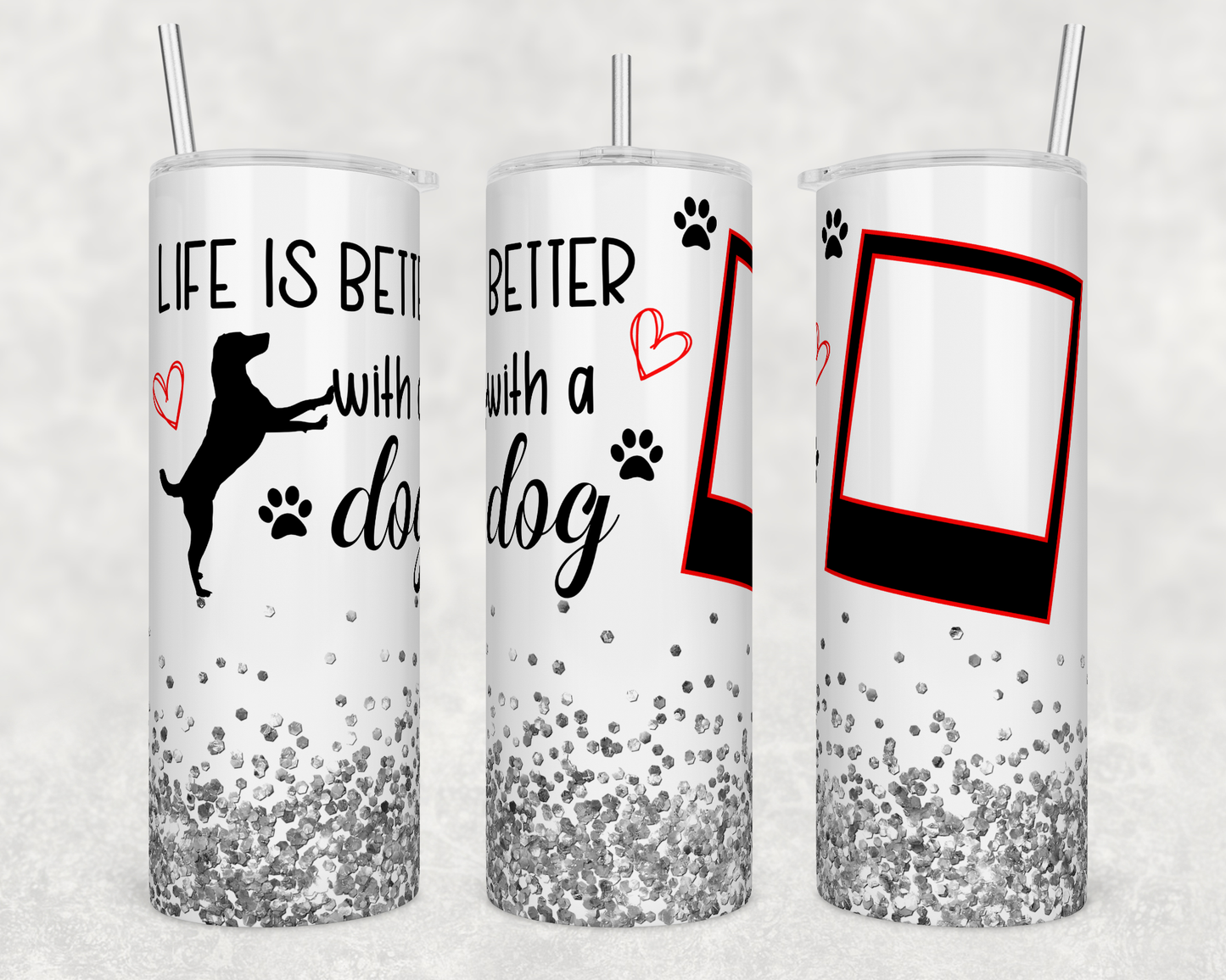 Life is Better with a Dog | Cat ( with custom photo )