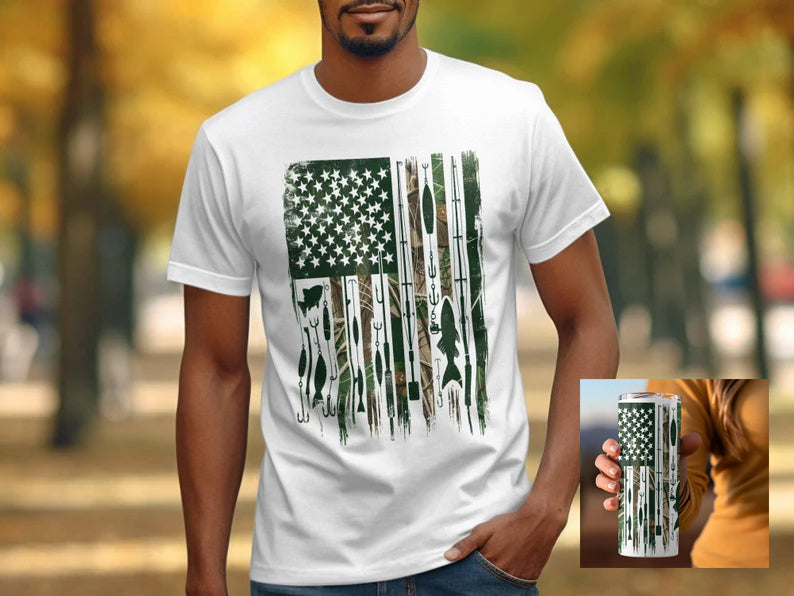 Fishing Flag USA