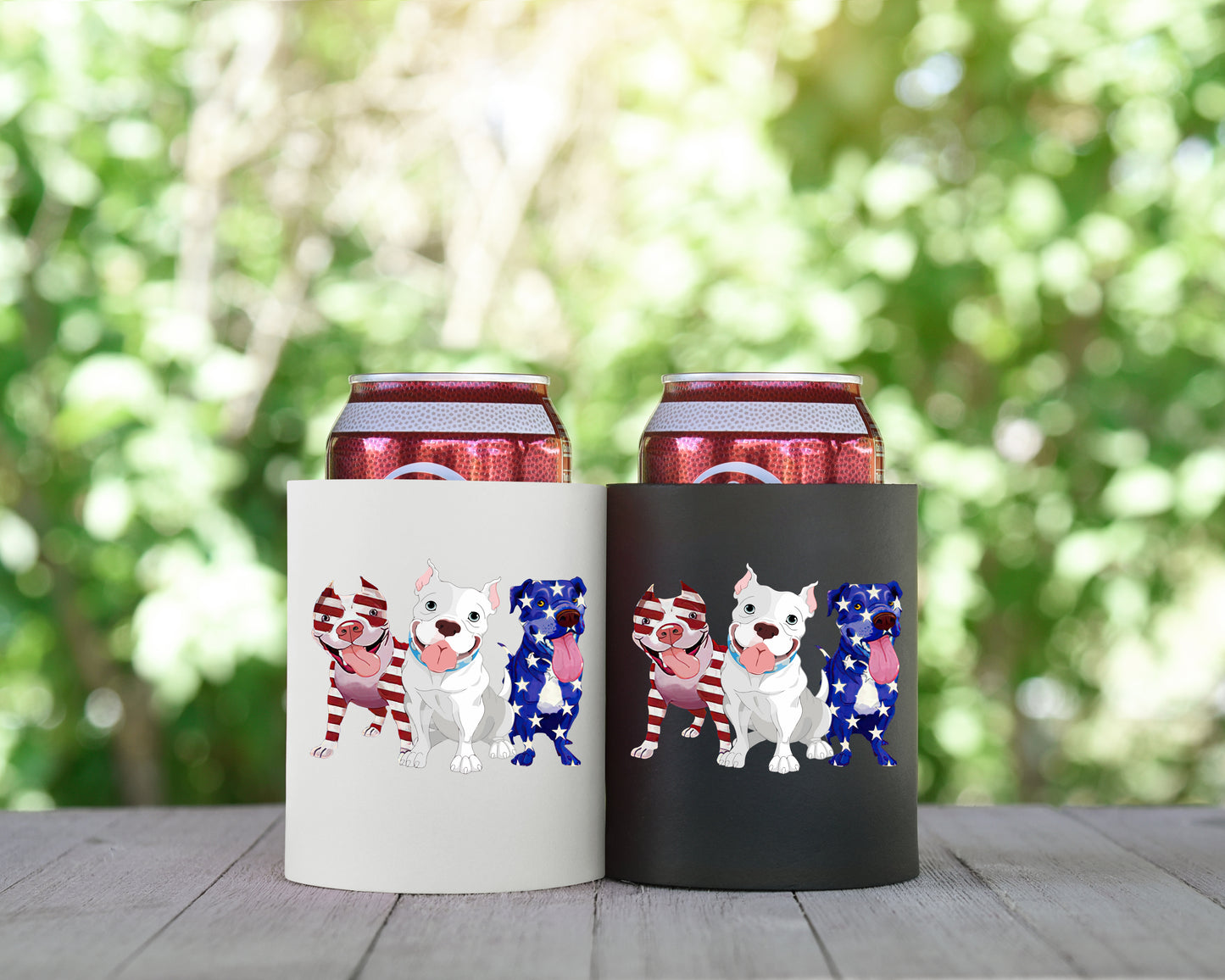 Red White & Blue Dogs
