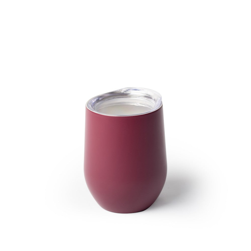 12oz Engraved with Birch Island Lake Stemless Wine Tumblers