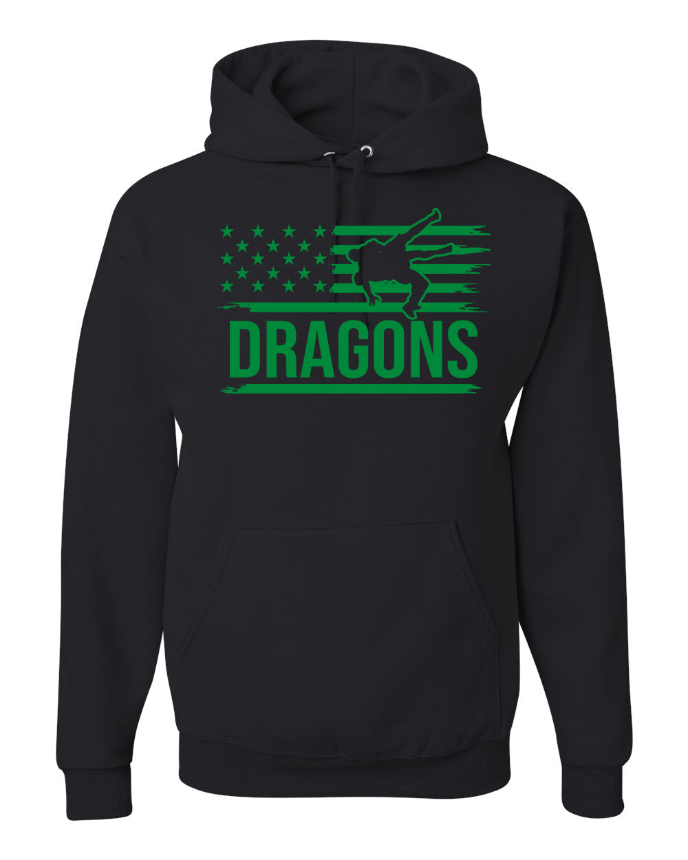 JERZEES BRAND HOODED SWEATSHIRT