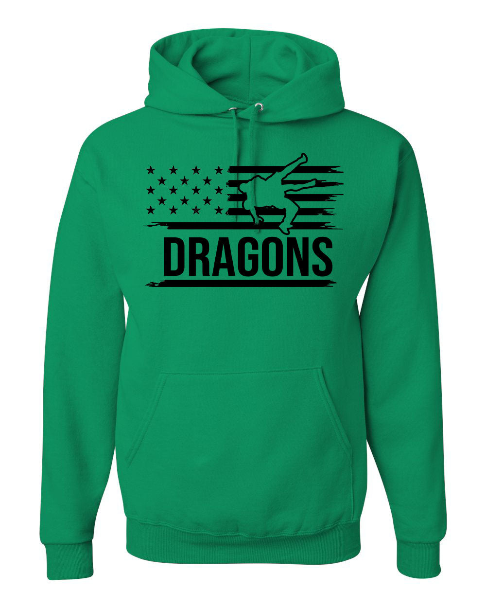 JERZEES BRAND HOODED SWEATSHIRT